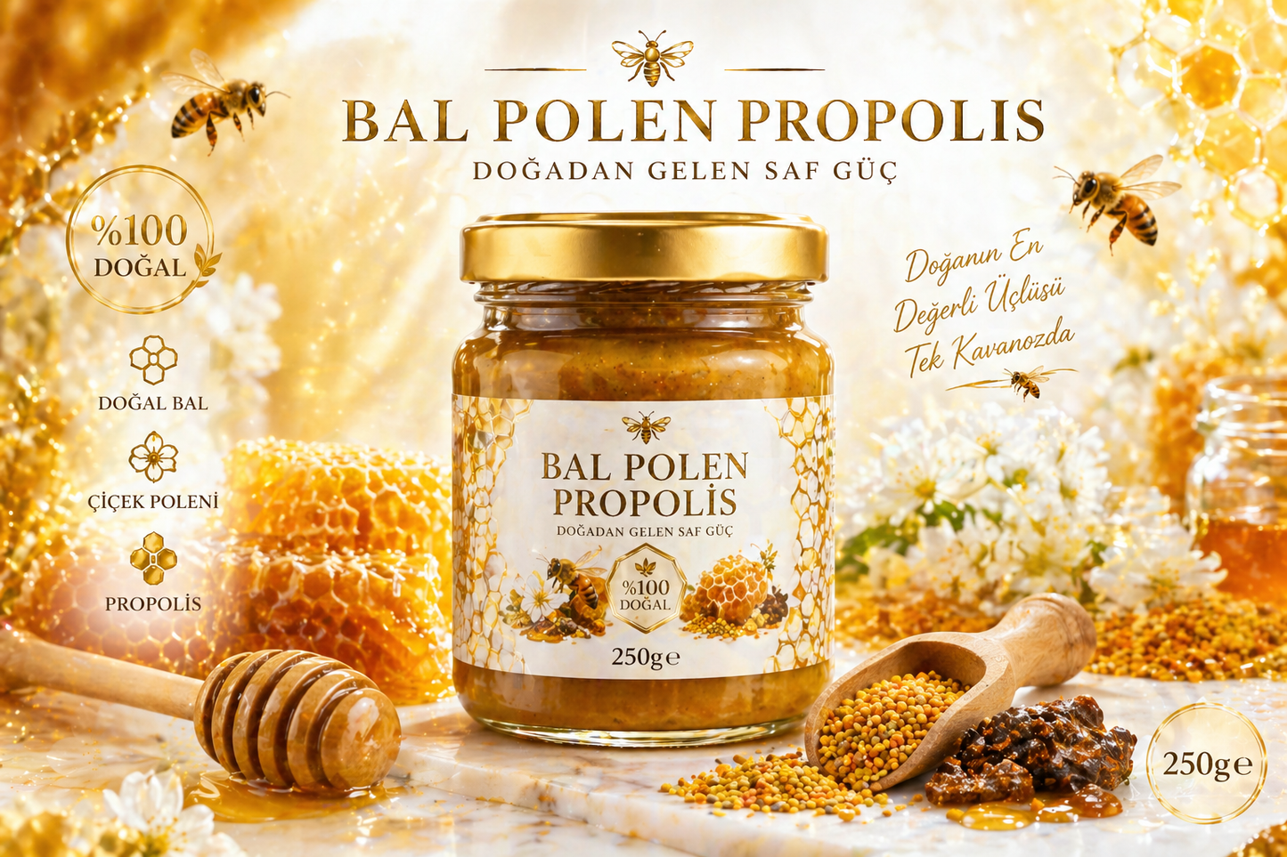 Bal + Polen + Propolis